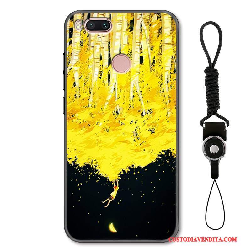 Custodia Mi 5x Creativo Stellato Tutto Incluso, Cover Mi 5x Goffratura Piccola Giallo