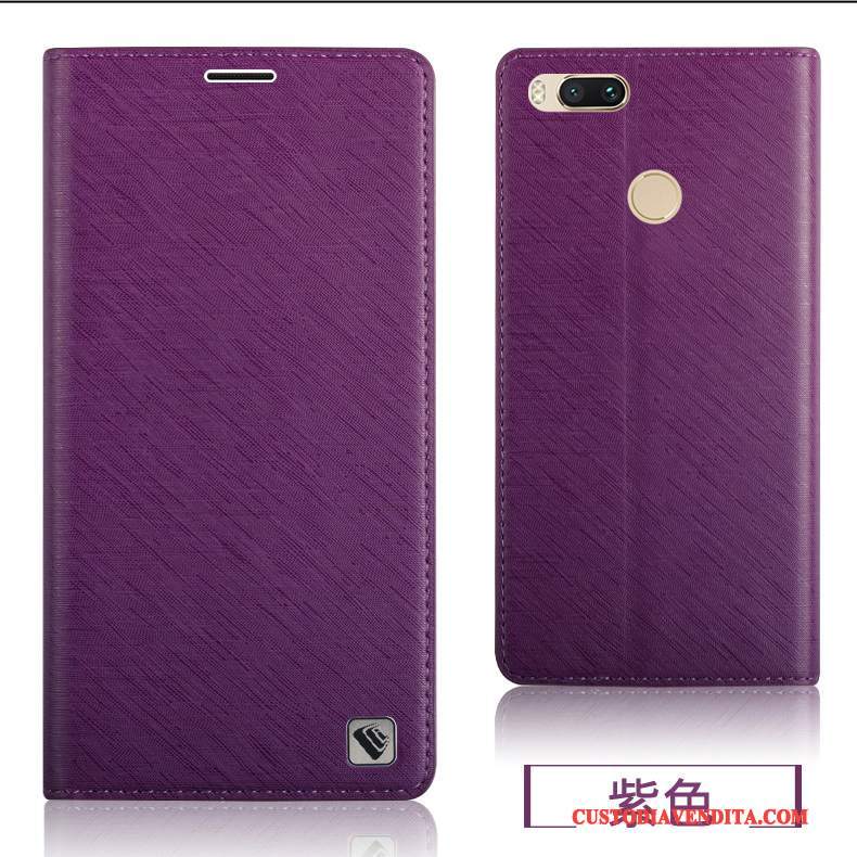 Custodia Mi 5x Pelle Tutto Incluso Piccola, Cover Mi 5x Silicone Coperchio Posteriore Morbido