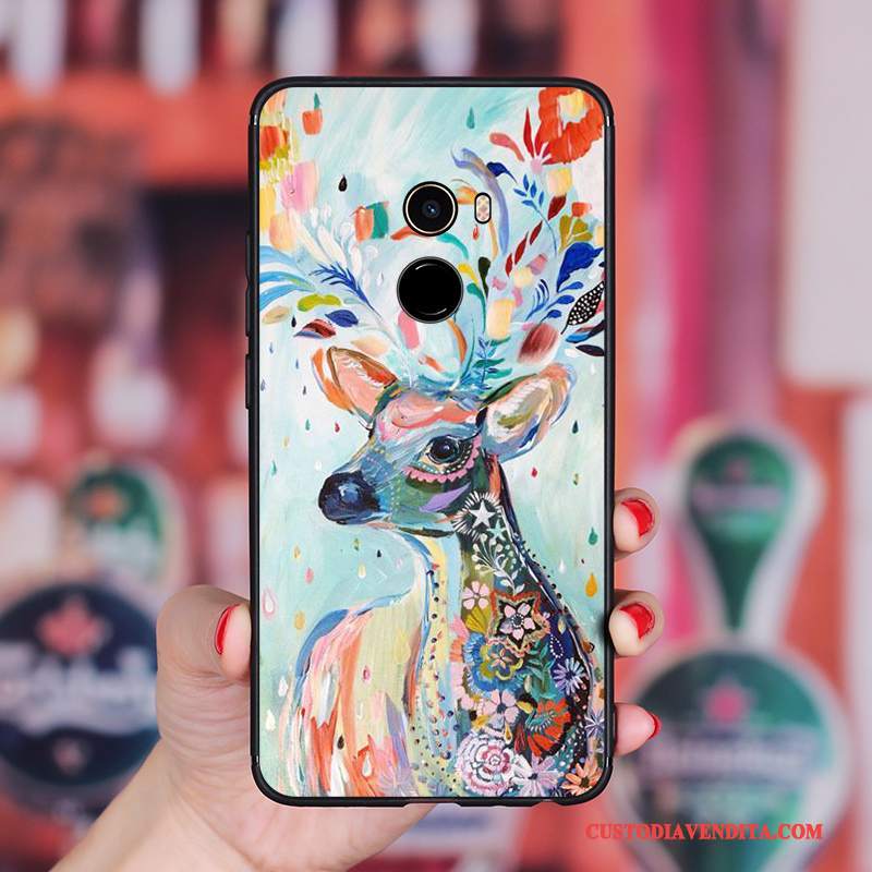 Custodia Mi Max 2 Colore Tutto Incluso Cervo, Cover Mi Max 2 Silicone Ornamenti Appesi Piccola