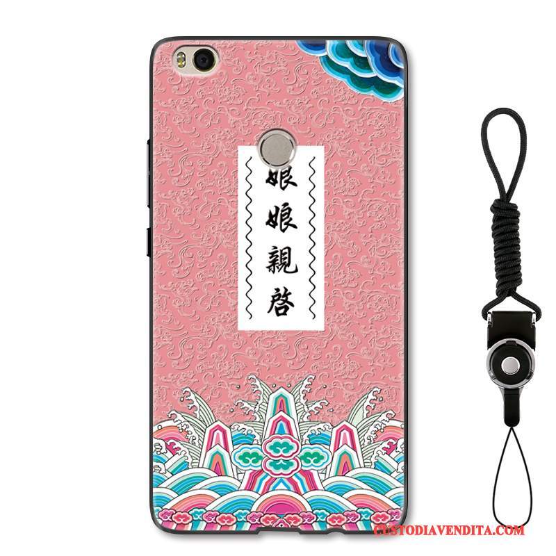 Custodia Mi Max 2 Creativo Anti-cadutatelefono, Cover Mi Max 2 Protezione Rosa Ornamenti Appesi