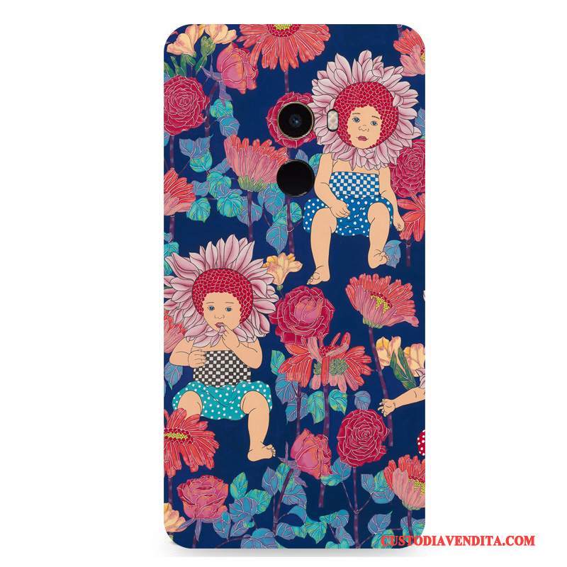 Custodia Mi Mix 2 Colore Vento Fiori, Cover Mi Mix 2 Protezione Coloretelefono