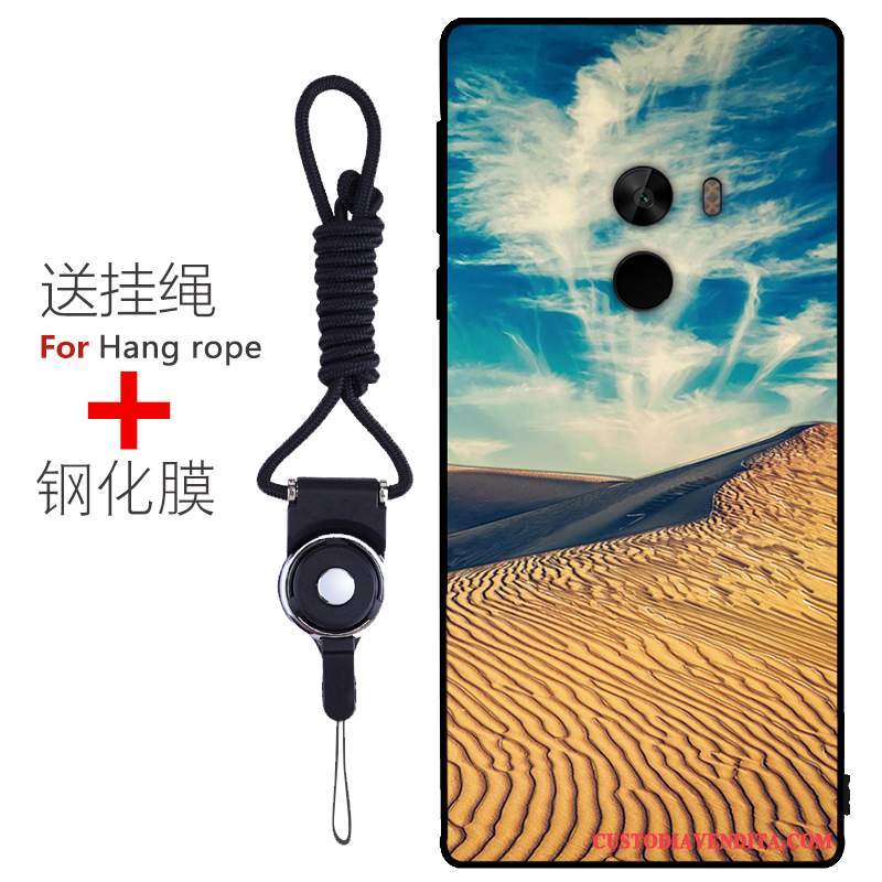 Custodia Mi Mix 2 Silicone Piccola Modello, Cover Mi Mix 2 Protezione Telefono Blu