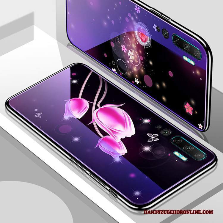 Custodia Mi Note 10 Moda Telefono Piccola, Cover Mi Note 10 Creativo Tempra Pellicola Protettiva