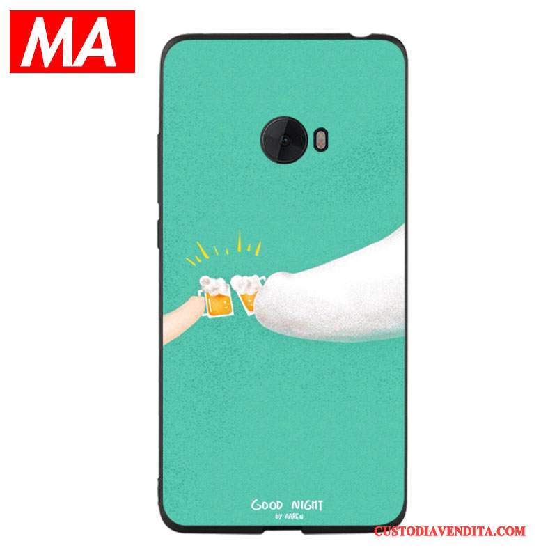 Custodia Mi Note 2 Moda Telefono Bianco, Cover Mi Note 2 Silicone Piccola Blu