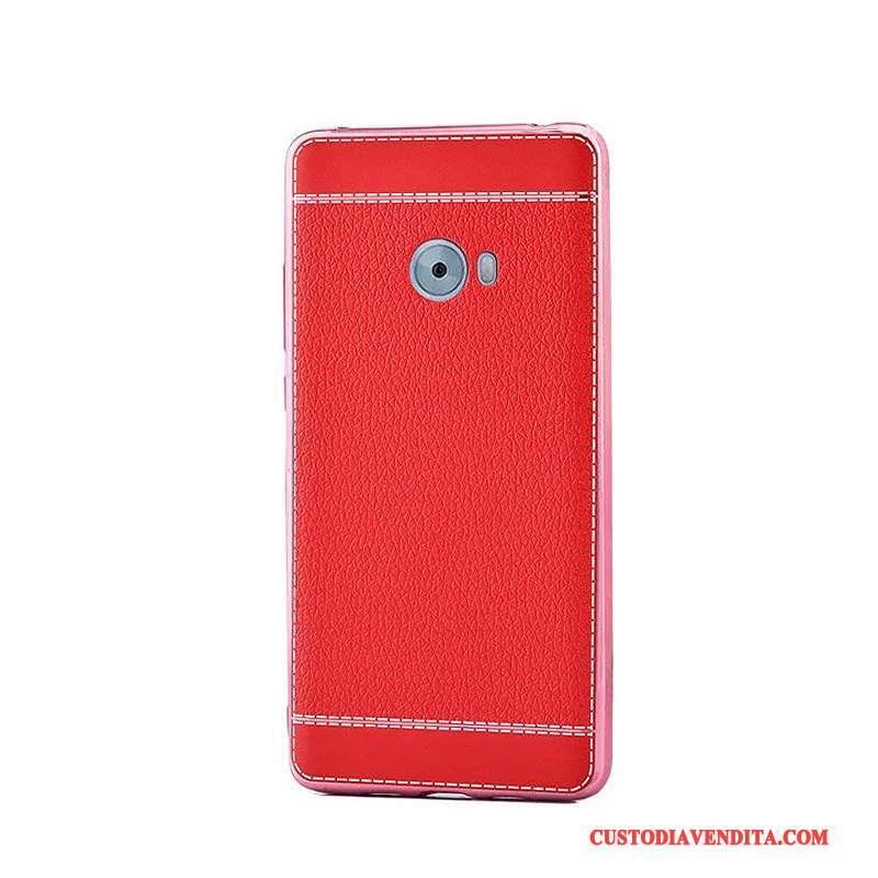 Custodia Mi Note 2 Pelle Piccola Morbido, Cover Mi Note 2 Protezione Rosso Modello