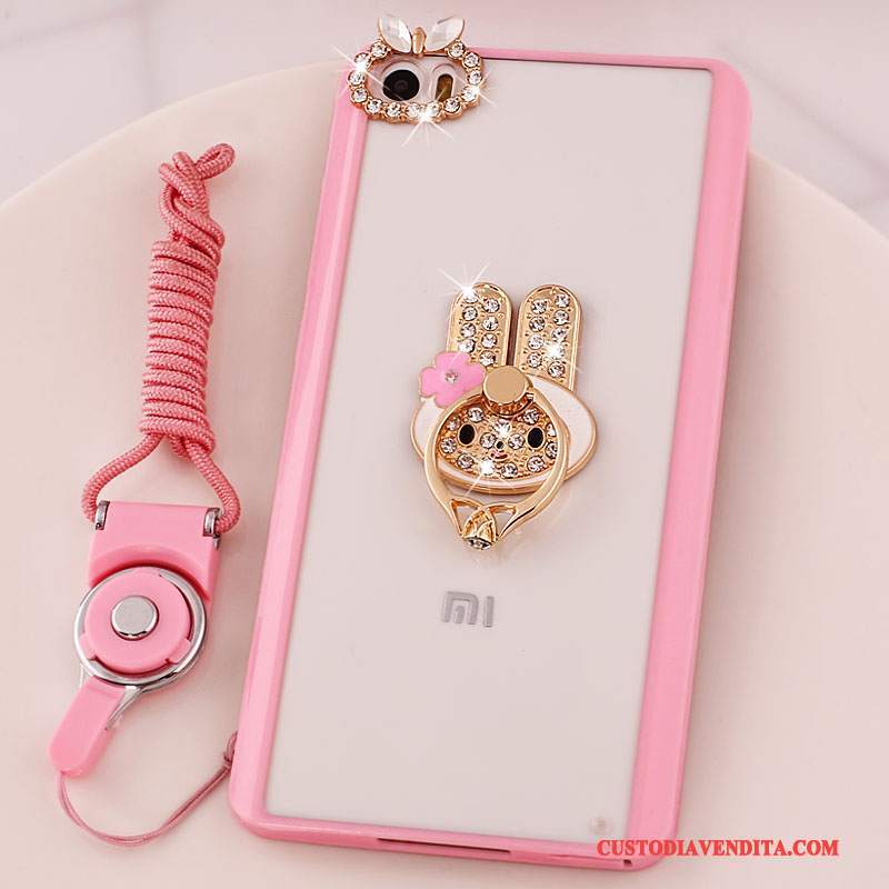 Custodia Mi Note Strass Supporto Rosa, Cover Mi Note Protezione Piccola Ornamenti Appesi