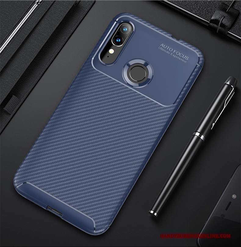 Custodia Moto E6 Plus Protezione Telefono Affari, Cover Moto E6 Plus Anti-caduta Blu