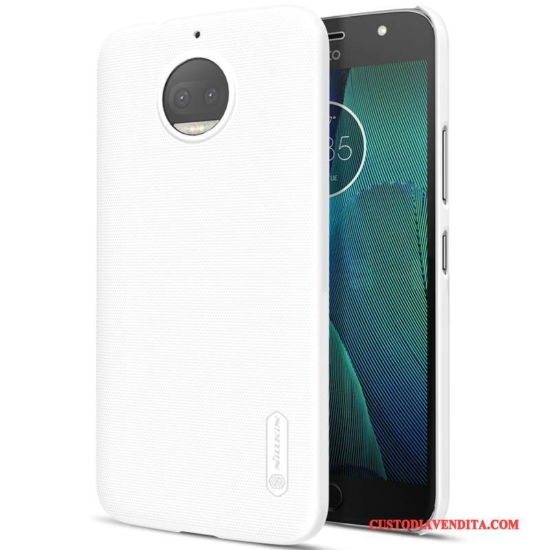 Custodia Moto G5s Plus Protezione Difficiletelefono, Cover Moto G5s Plus Antiscivolo Bianco