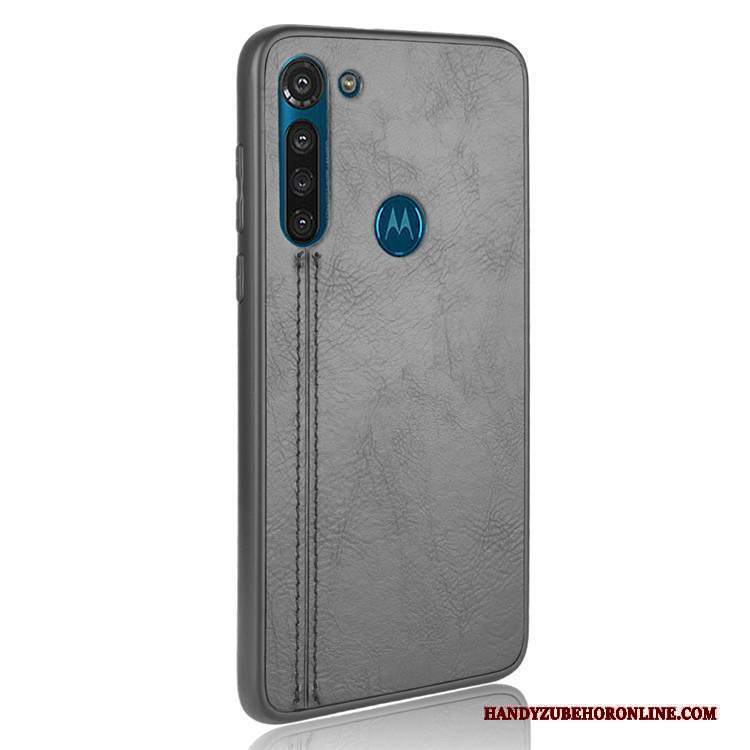 Custodia Moto G8 Power Pelle Tutto Incluso Difficile, Cover Moto G8 Power Protezione Telefono Nero