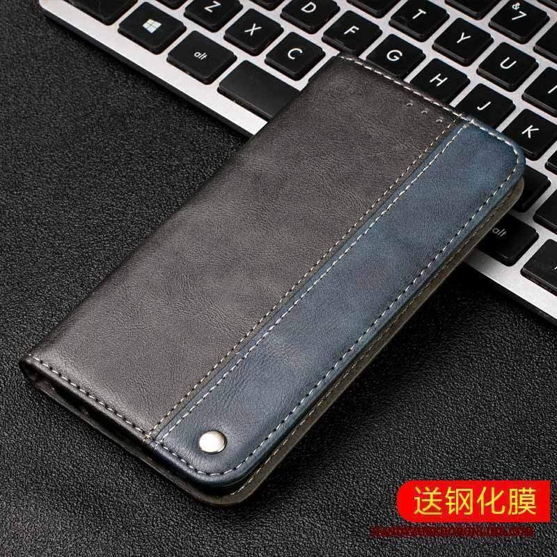 Custodia Nokia 7.1 Pelle Telefono Blu, Cover Nokia 7.1 Folio Supporto