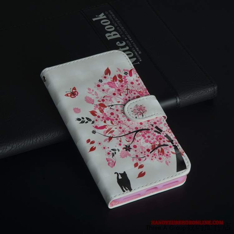 Custodia Nokia 7 Plus Folio Morbidotelefono, Cover Nokia 7 Plus Pelle Tutto Incluso Bianco