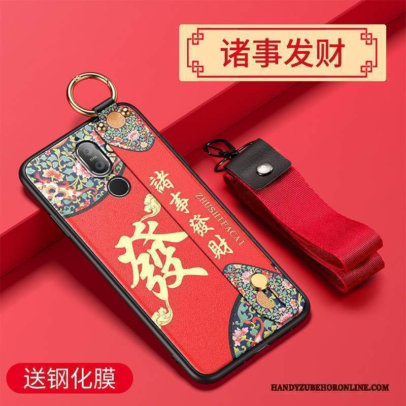 Custodia Nokia 7 Plus Silicone Macchiati Marchio Di Tendenza, Cover Nokia 7 Plus Protezione Di Personalità Net Red