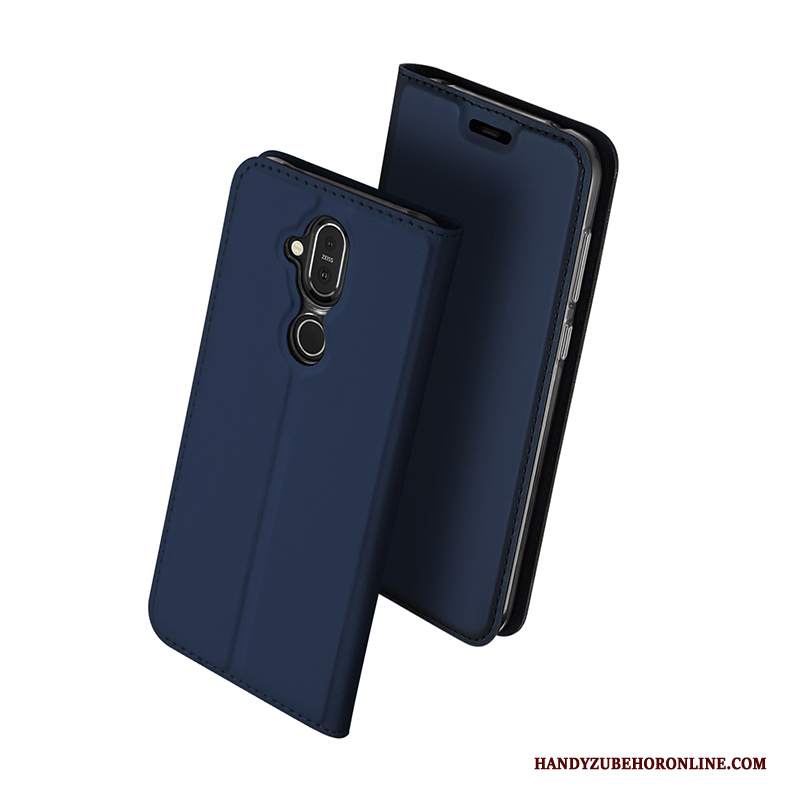 Custodia Nokia 8.1 Folio Affaritelefono, Cover Nokia 8.1 Pelle Tutto Incluso Borse