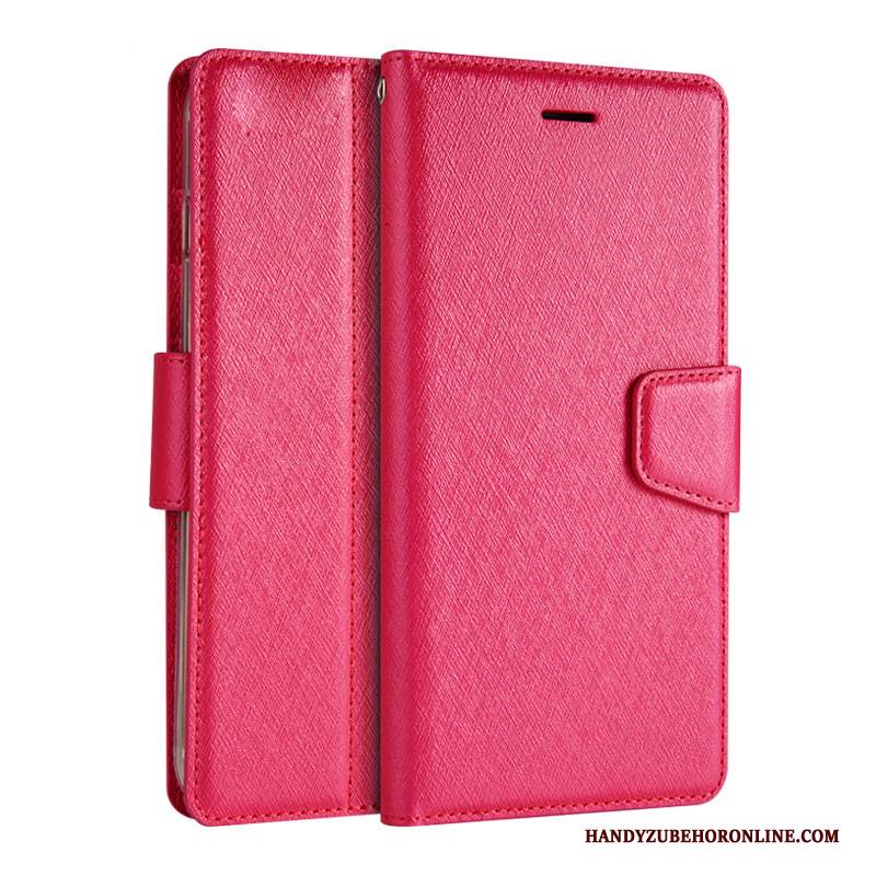 Custodia Redmi 7 Folio Rosso Piccola, Cover Redmi 7 Pelle Putelefono