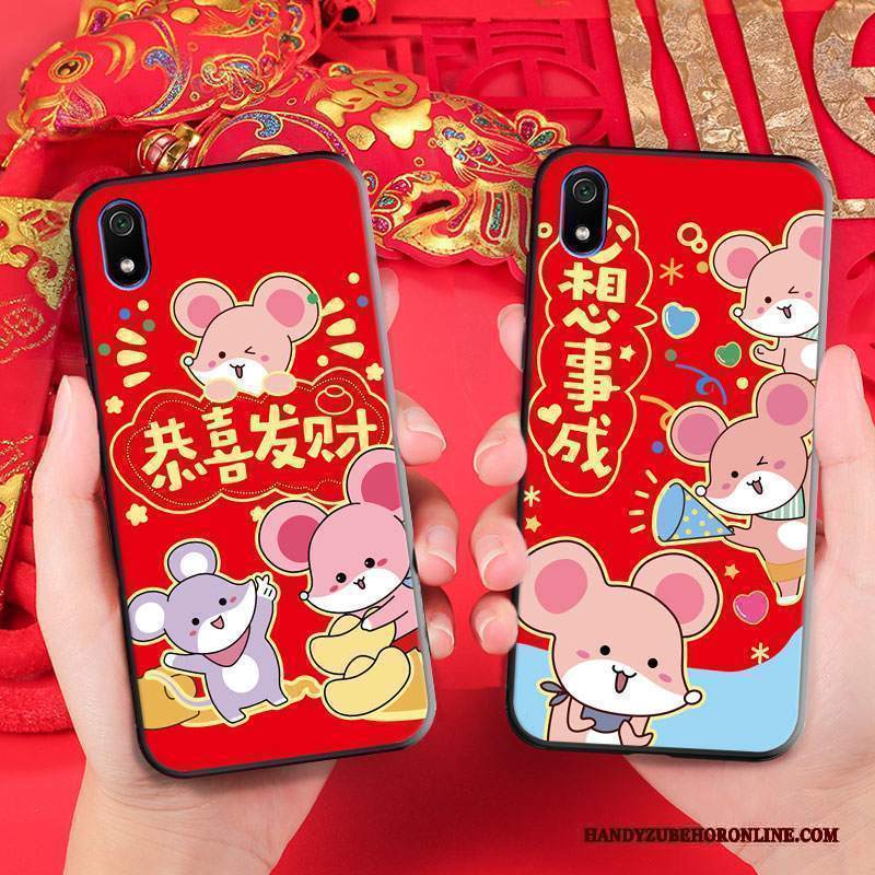 Custodia Redmi 7a Cartone Animato Festivo Tutto Incluso, Cover Redmi 7a Protezione Telefono Ornamenti Appesi