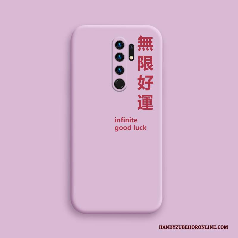 Custodia Redmi 9 Silicone Anti-caduta Net Red, Cover Redmi 9 Semplici Tutto Incluso