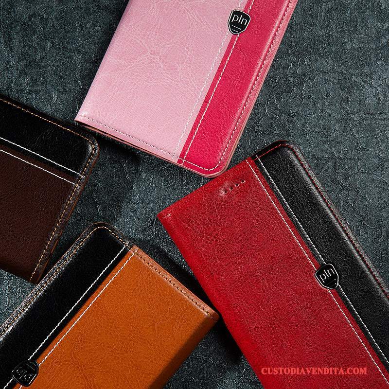 Custodia Redmi Note 4x Pelle Piccola Rosso, Cover Redmi Note 4x Colore Anti-cadutatelefono