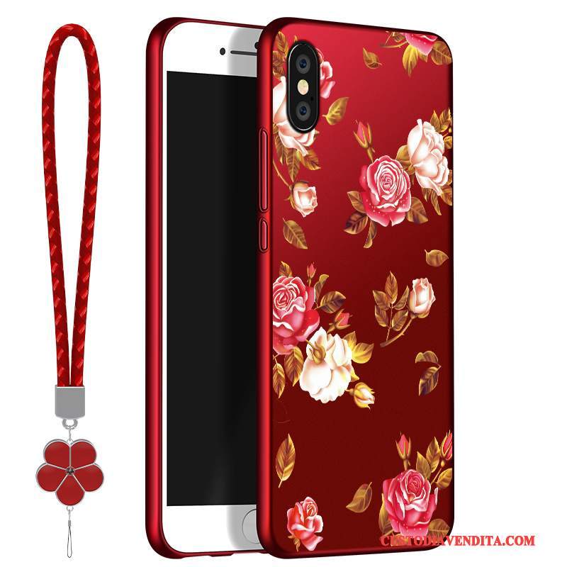 Custodia Redmi Note 5 Pro Creativo Macchiati Morbido, Cover Redmi Note 5 Pro Silicone Tendenza Rosso