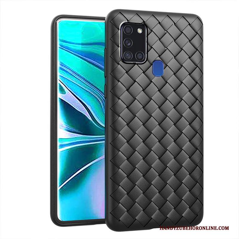 Custodia Samsung Galaxy A21s Creativo Telefono Nero, Cover Samsung Galaxy A21s Semplici Traspirante