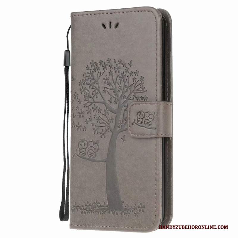 Custodia Samsung Galaxy A21s Pelle Morbido Grigio, Cover Samsung Galaxy A21s Folio Telefono Tutto Incluso