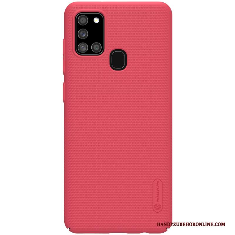 Custodia Samsung Galaxy A21s Protezione Anti-caduta Oro, Cover Samsung Galaxy A21s Rossotelefono