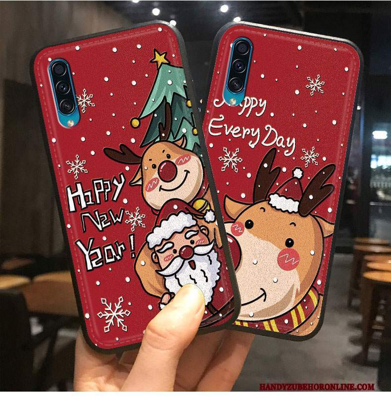 Custodia Samsung Galaxy A30s Protezione Bello Originale, Cover Samsung Galaxy A30s Cartone Animato Natale Morbido