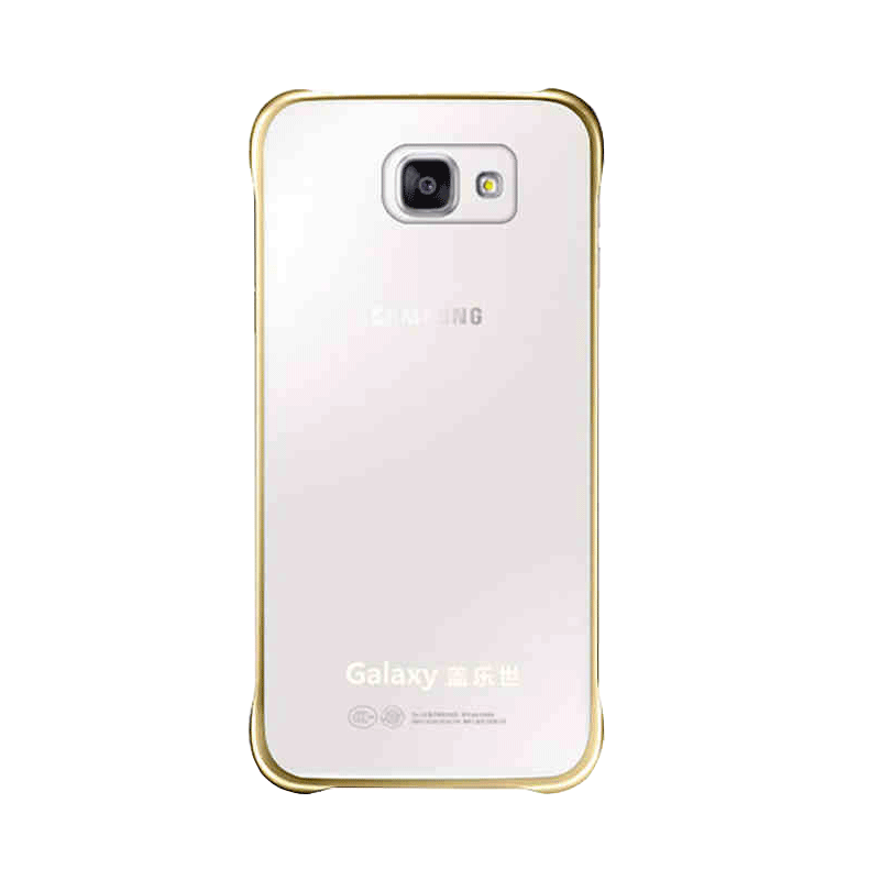 Custodia Samsung Galaxy A5 2016 Pelle Telefono Oro, Cover Samsung Galaxy A5 2016 Protezione Trasparente Authentic