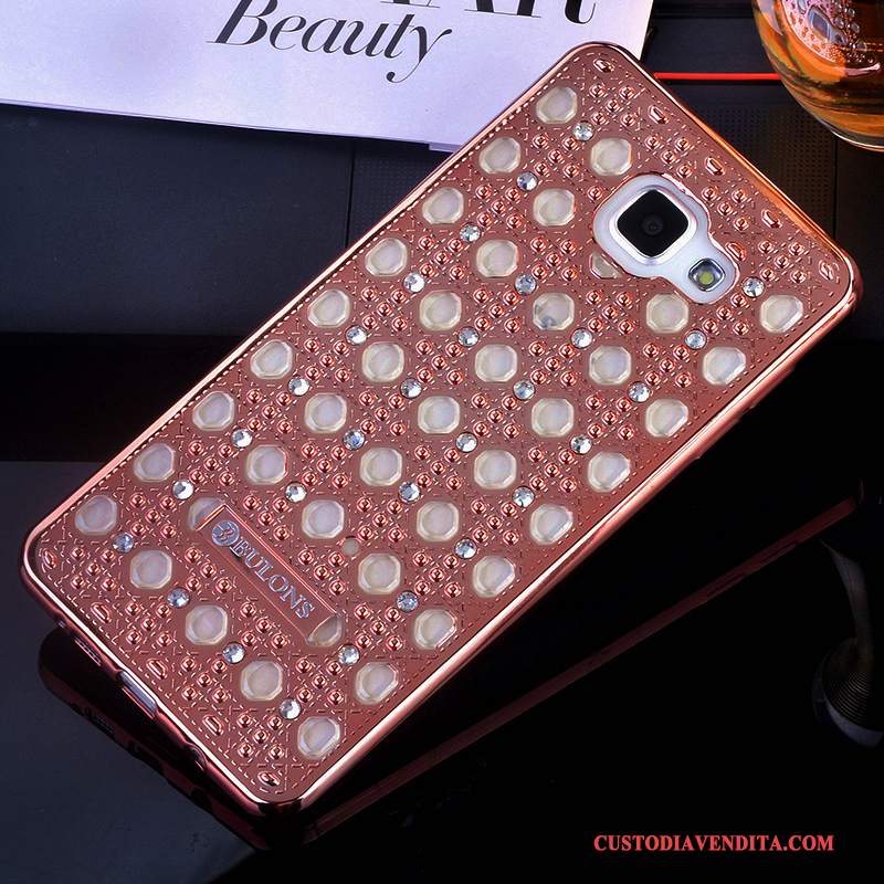 Custodia Samsung Galaxy A5 2016 Silicone Tutto Inclusotelefono, Cover Samsung Galaxy A5 2016 Strass Supporto Rosa