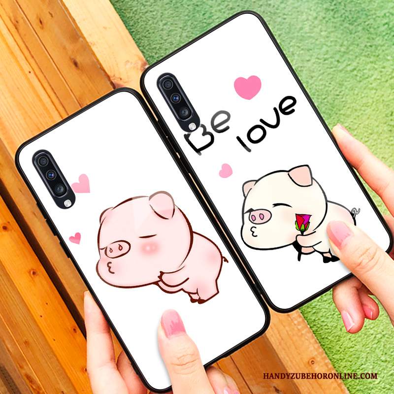 Custodia Samsung Galaxy A50 Cartone Animato Specchio Di Personalità, Cover Samsung Galaxy A50 Creativo Bello Morbido