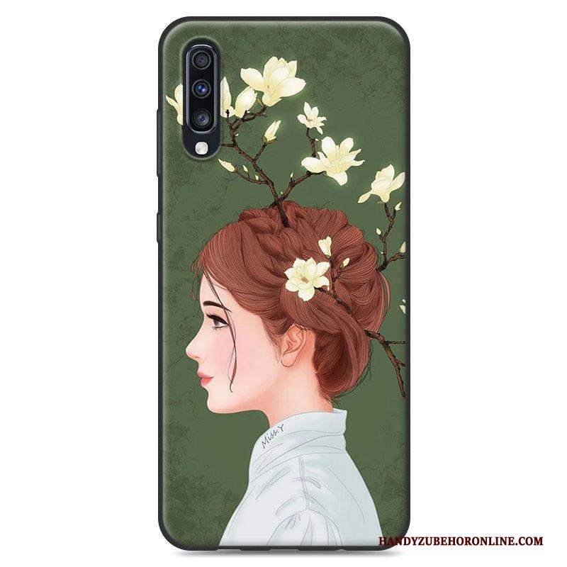 Custodia Samsung Galaxy A50 Cartone Animato Tendenza Piccola, Cover Samsung Galaxy A50 Telefono Ornamenti Appesi