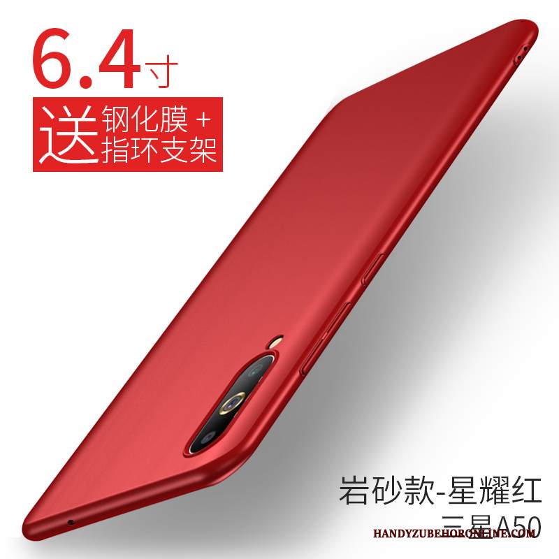 Custodia Samsung Galaxy A50 Creativo Rosso Anti-caduta, Cover Samsung Galaxy A50 Protezione Tendenza Nuovo