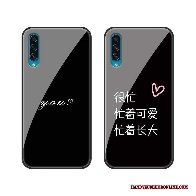 Custodia Samsung Galaxy A50s Silicone Anti-caduta Vetro, Cover Samsung Galaxy A50s Protezione Semplici Tendenza