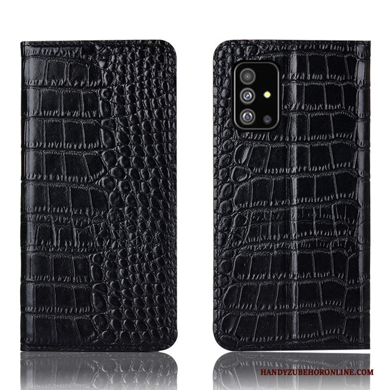 Custodia Samsung Galaxy A51 Pelle Tutto Inclusotelefono, Cover Samsung Galaxy A51 Folio Nero Anti-caduta