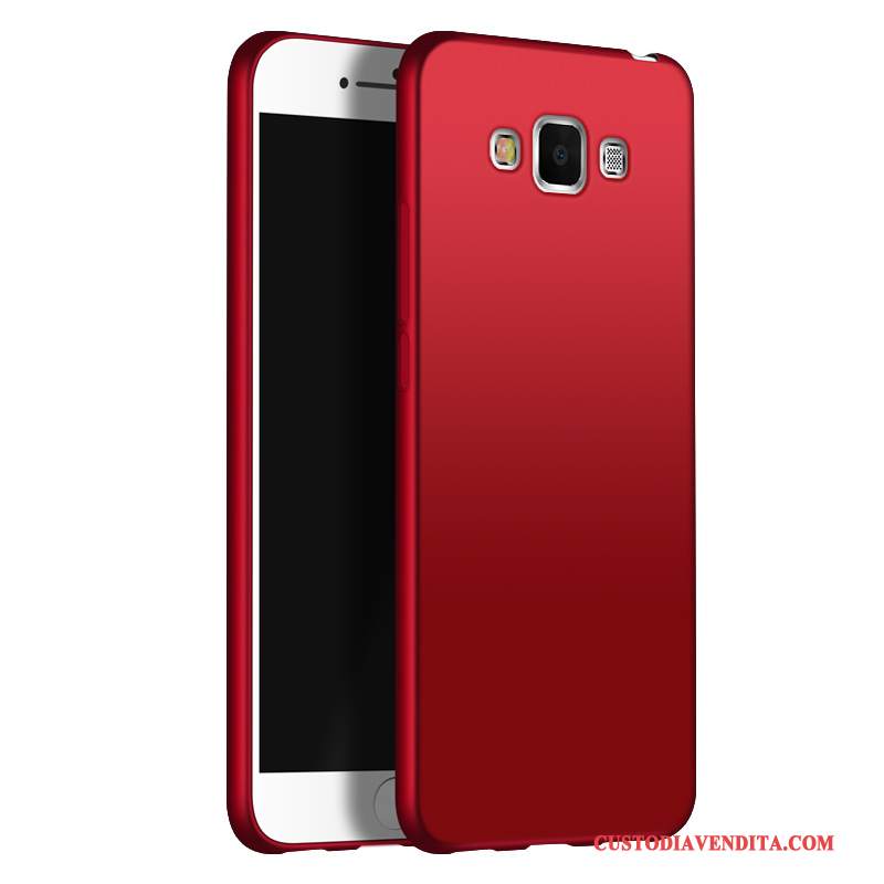 Custodia Samsung Galaxy A7 2015 Silicone Macchiati Tutto Incluso, Cover Samsung Galaxy A7 2015 Protezione Rosso Semplici