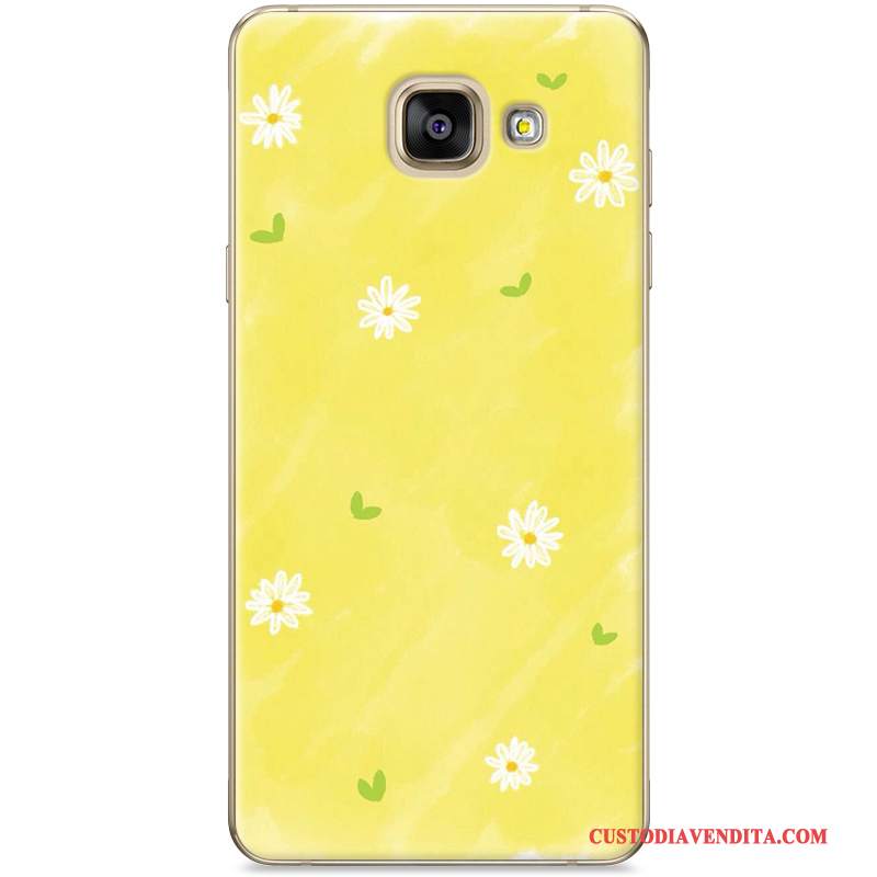 Custodia Samsung Galaxy A7 2016 Colore Telefono Giallo, Cover Samsung Galaxy A7 2016 Protezione Difficile Di Personalità