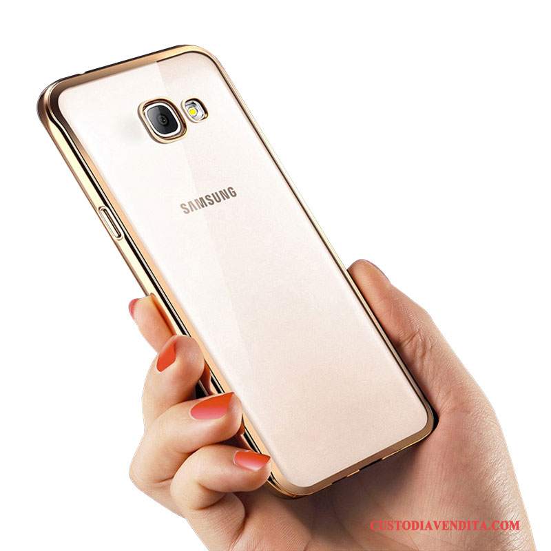 Custodia Samsung Galaxy A7 2016 Silicone Oro Morbido, Cover Samsung Galaxy A7 2016 Telefono