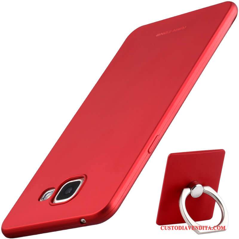 Custodia Samsung Galaxy A7 2016 Silicone Telefono Morbido, Cover Samsung Galaxy A7 2016 Protezione Tutto Incluso Rosso