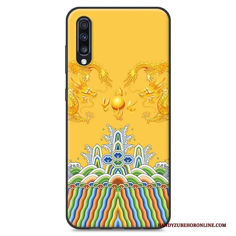 Custodia Samsung Galaxy A70 Creativo Di Personalità Giallo, Cover Samsung Galaxy A70 Morbido Tendenza