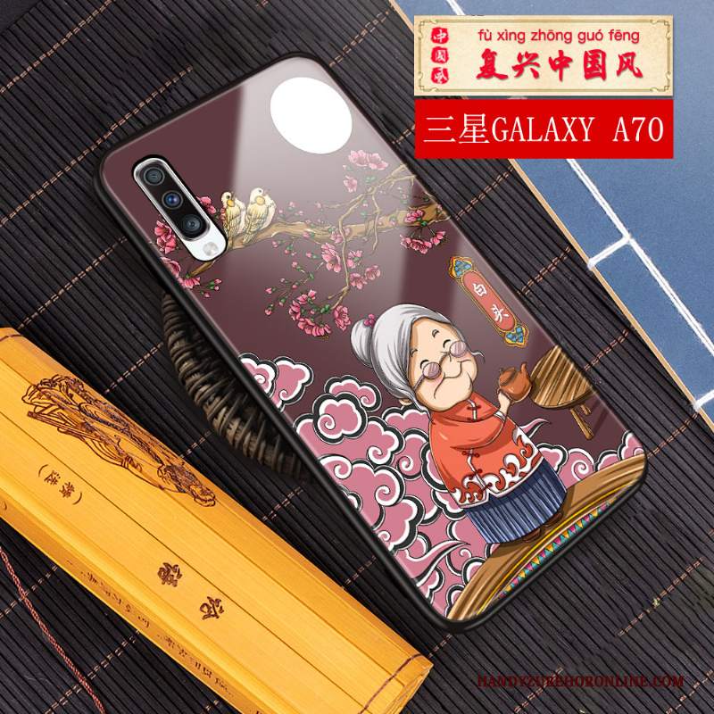 Custodia Samsung Galaxy A70 Creativo Vetro Difficile, Cover Samsung Galaxy A70 Protezione Anti-cadutatelefono