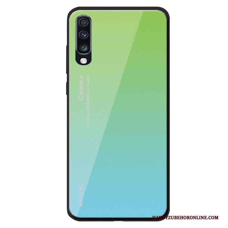 Custodia Samsung Galaxy A70 Silicone Monocromatico Vetro, Cover Samsung Galaxy A70 Protezione Morbidotelefono