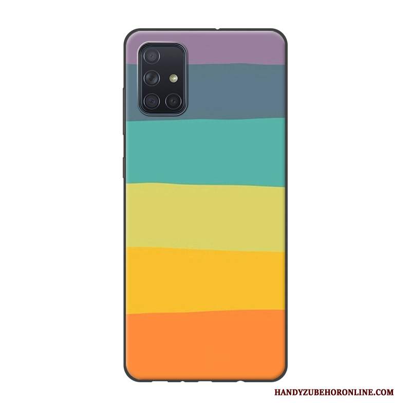 Custodia Samsung Galaxy A71 Colore Morbido Scenario, Cover Samsung Galaxy A71 Colore Telefono