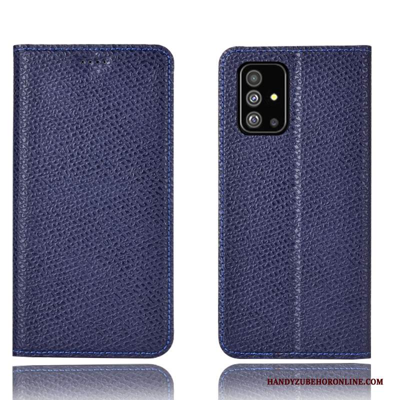 Custodia Samsung Galaxy A71 Pelle Anti-caduta Tutto Incluso, Cover Samsung Galaxy A71 Folio Maglia Modello