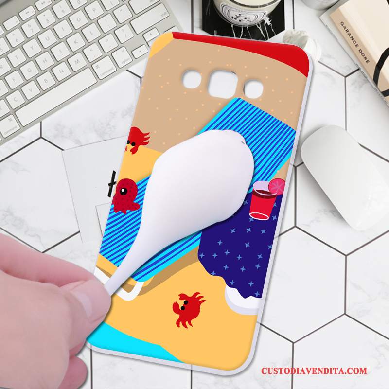 Custodia Samsung Galaxy A8 Colore Tutto Incluso Morbido, Cover Samsung Galaxy A8 Creativo Tridimensionale Decompressione