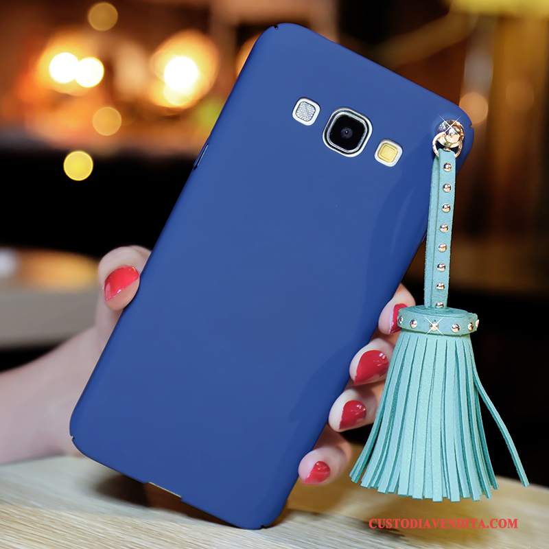 Custodia Samsung Galaxy A8 Creativo Blu Scuro Difficile, Cover Samsung Galaxy A8 Protezione Tendenza Fibbia
