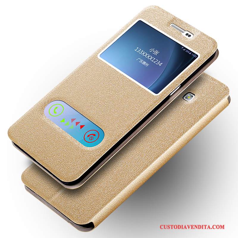 Custodia Samsung Galaxy A8 Protezione Telefono Anti-caduta, Cover Samsung Galaxy A8 Pelle Alto Oro