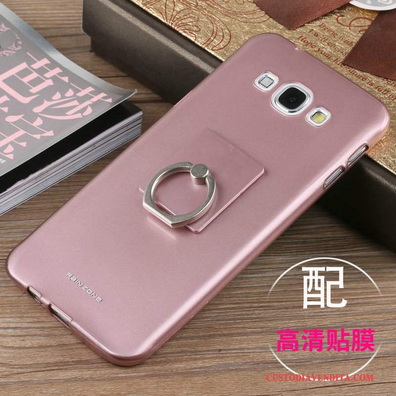 Custodia Samsung Galaxy A8 Silicone Semplici Macchiati, Cover Samsung Galaxy A8 Protezione Morbido Rosa