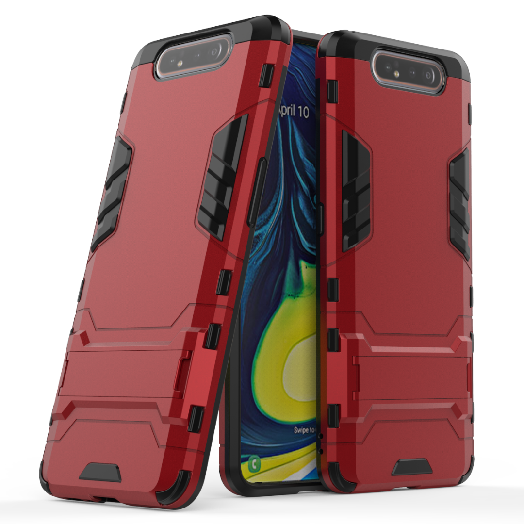 Custodia Samsung Galaxy A80 Protezione Rosso Tutto Incluso, Cover Samsung Galaxy A80 Difficile Supporto