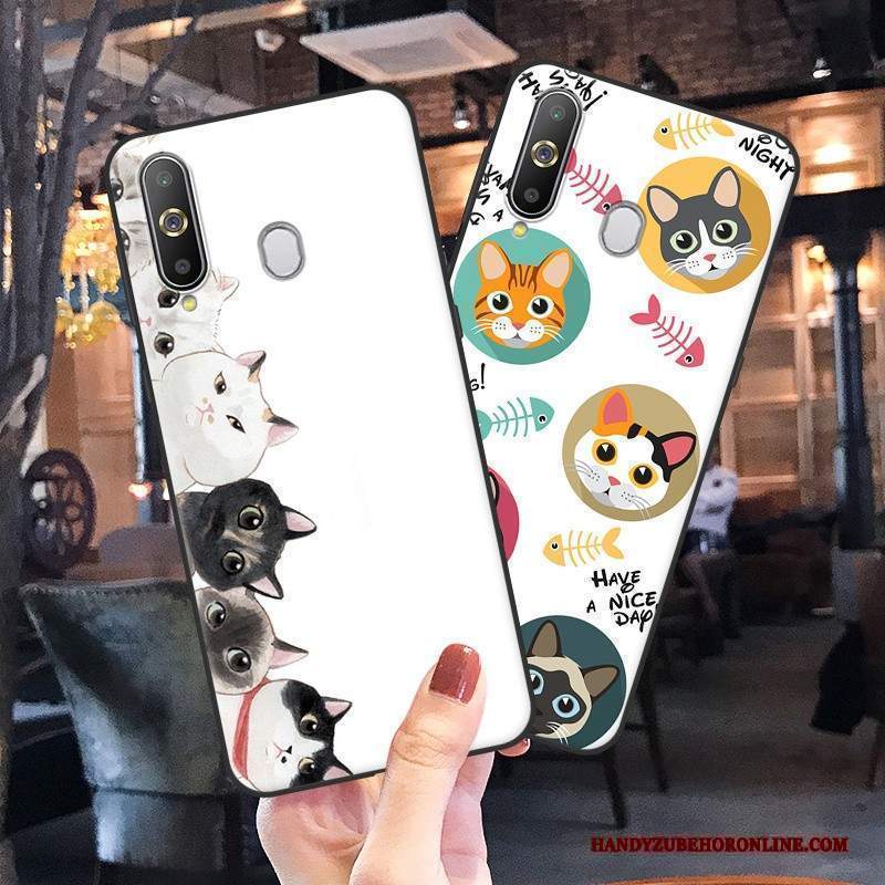 Custodia Samsung Galaxy A8s Cartone Animato Biancotelefono, Cover Samsung Galaxy A8s Silicone Morbido Ornamenti Appesi