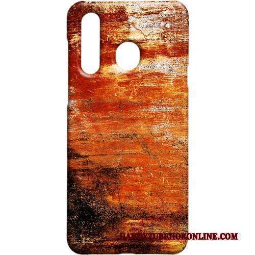 Custodia Samsung Galaxy A8s Protezione Vento Rosso, Cover Samsung Galaxy A8s Macchiati