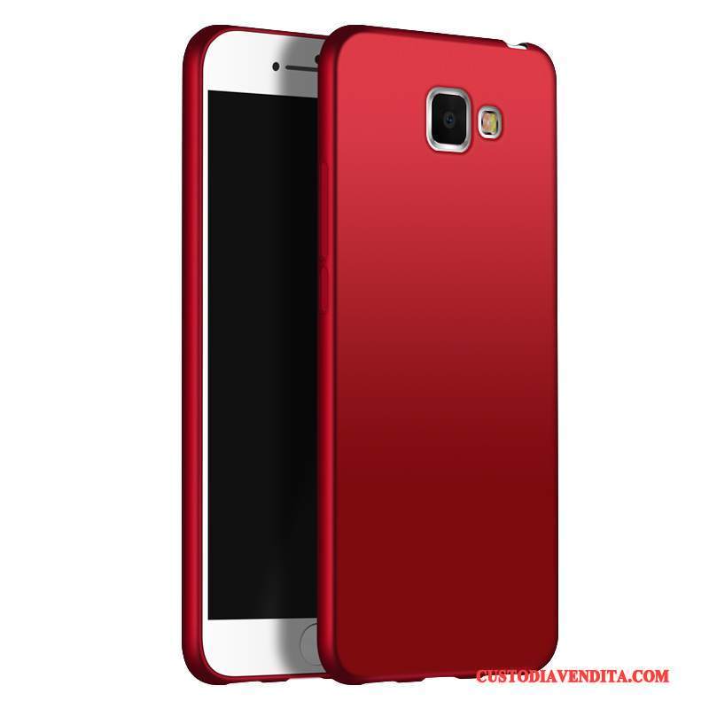 Custodia Samsung Galaxy A9 Silicone Alto Rosso, Cover Samsung Galaxy A9 Protezione Telefono Macchiati